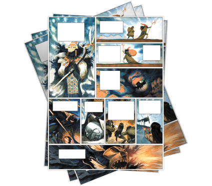 Comic Book Storyboards Illustration